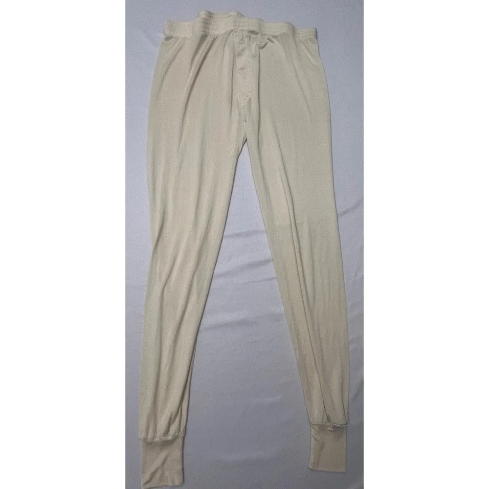 Vintage Terramar Thermasilk Men's Large 100% Silk Base Layer Long Johns Pants